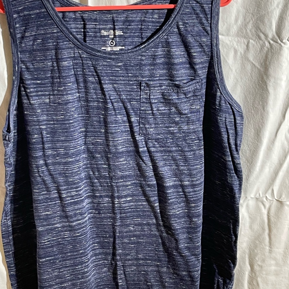 Goodfellow & Co Men’s XL Dark Blue Heathered tank top